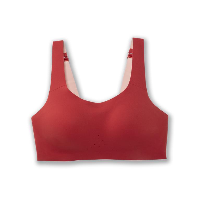 Brooks Dare Scoopback Womens Running Bra - Rosewood - Indonesia (VPOU-80637)